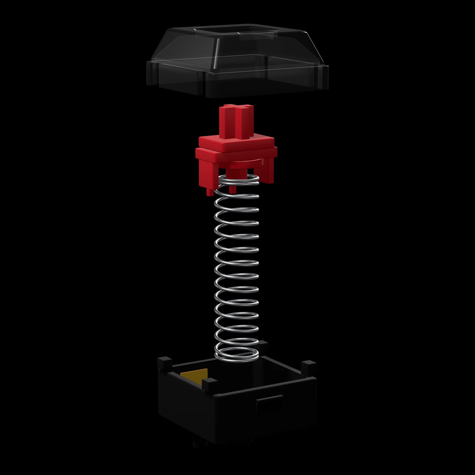 Ember Linear — exploded view of the housings, stem and spring