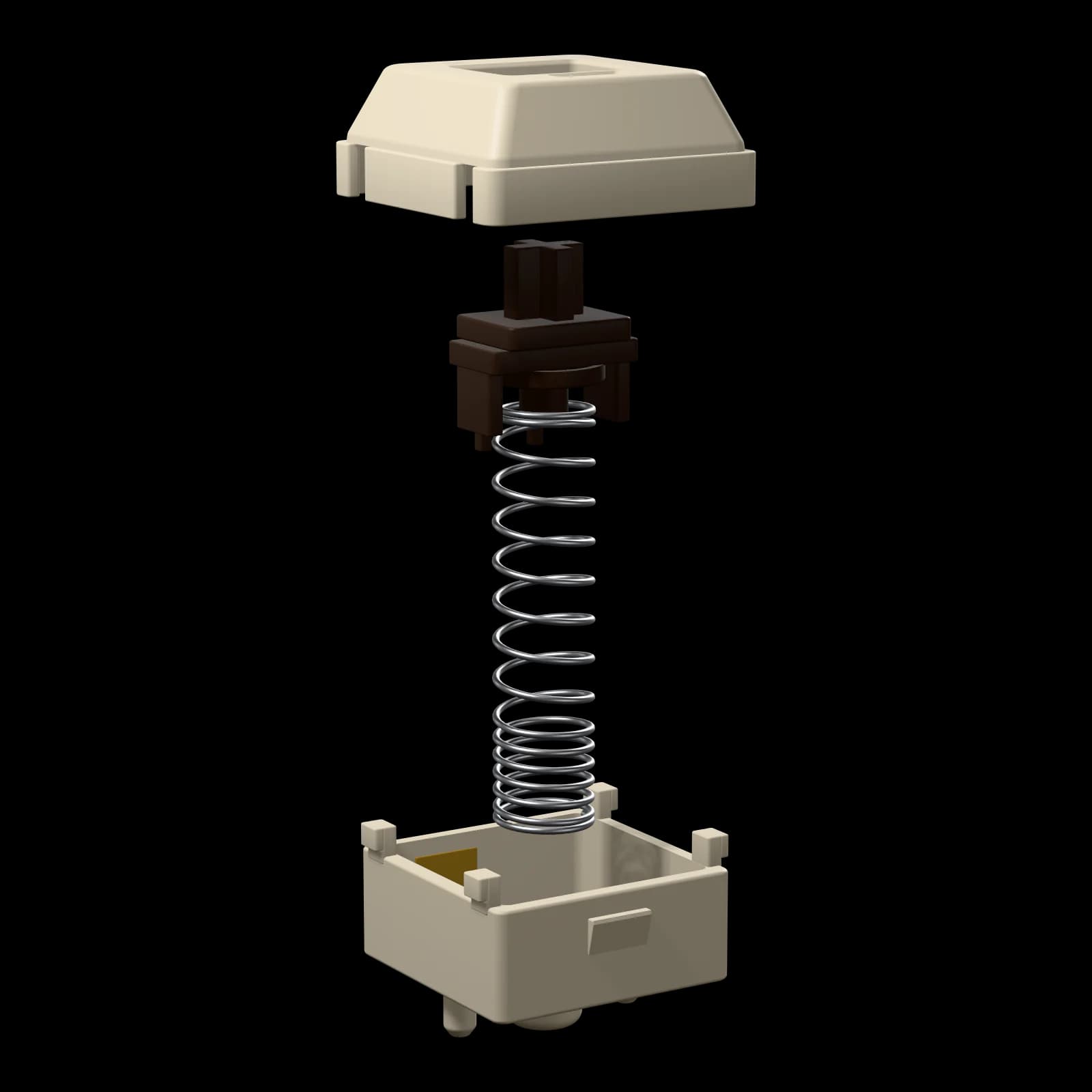 Pearl Linear — exploded view of the housings, stem and spring