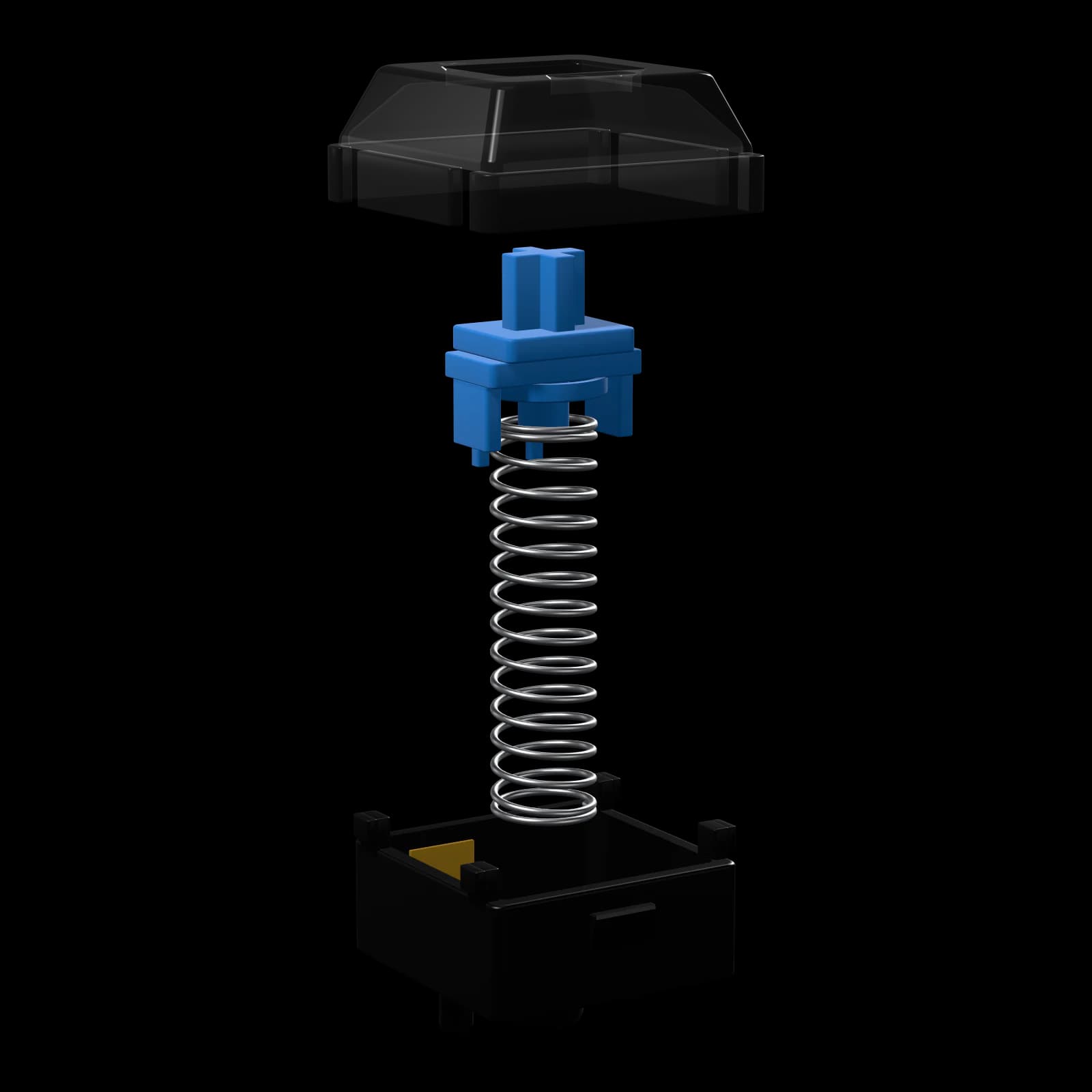 Silk Speed — exploded view of the housings, stem and spring
