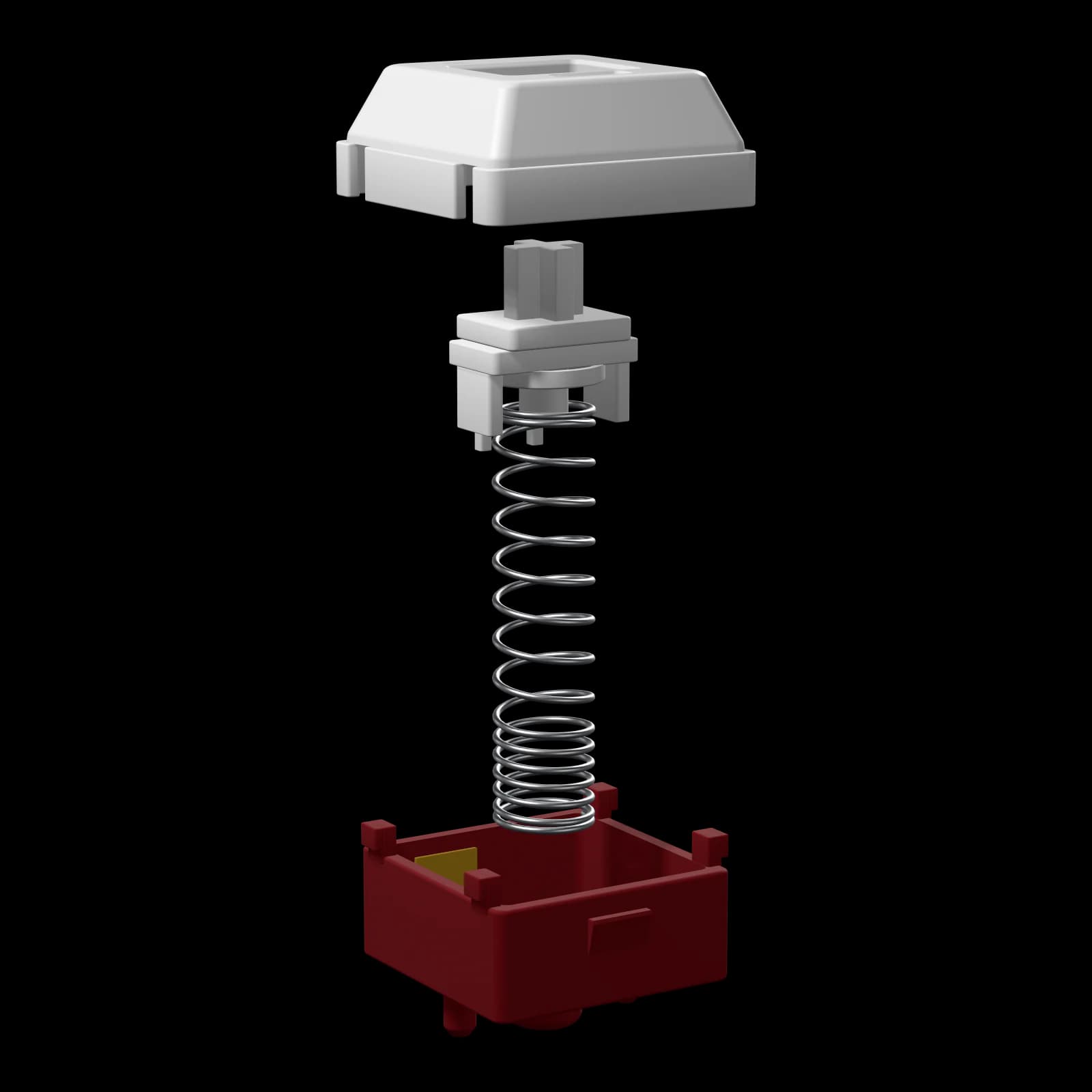 Summit Tactile — exploded view of the housings, stem and spring