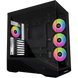 Mid-Tower PC Case, 4 x 120mm ARGB PWM Fans Pre-Installed, LED RGB Strip