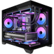 Gaming PC Case with 270° View Tempered Glass